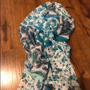 Blue Paisley Scarf
